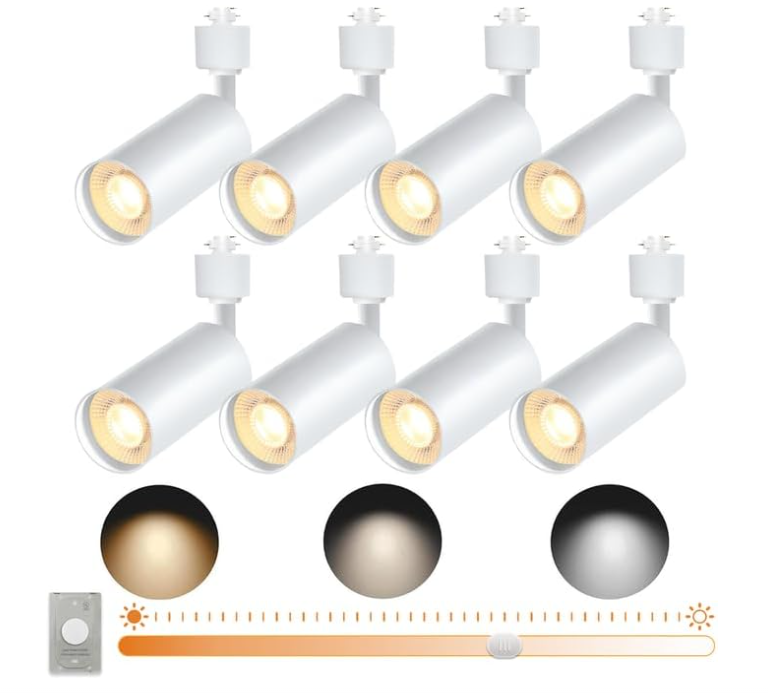 GU10 LED Track Lights, 10W 120V White 8-Pack